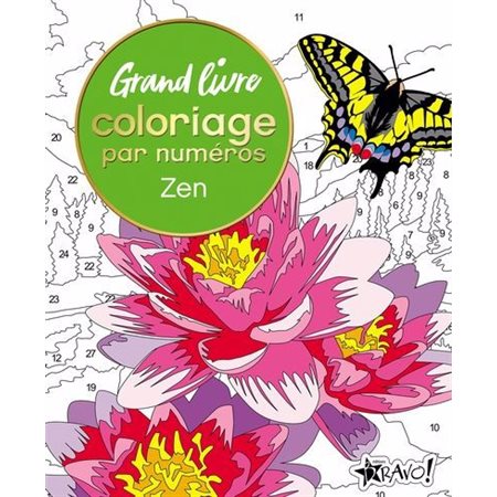 Grand livre de coloriage par numéros : Zen
