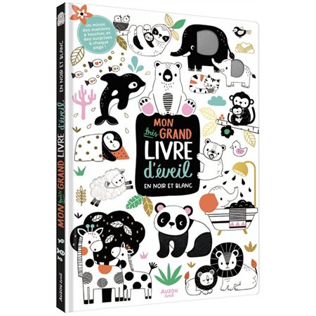 Mon très grand livre d'éveil en noir et blanc