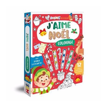 J'aime Noël : Coloriage