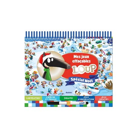 Mes jeux effaçables Loup : Spécial noël