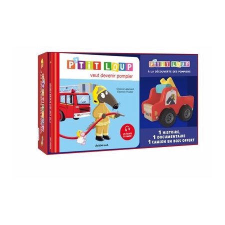 P'tit Loup : Coffret à la découverte des pompiers