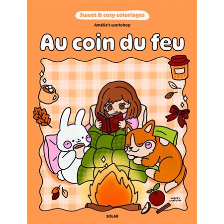 Sweet and cosy coloriages : Au coin du feu