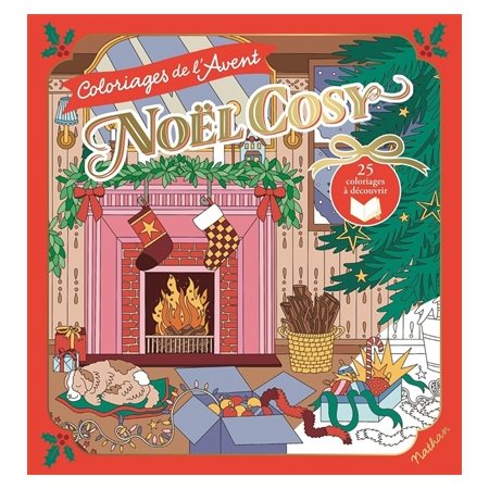 Coloriages de l'Avent : Noël cosy
