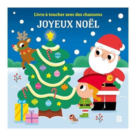 livre à toucher avec des chansons : Joyeux Noël