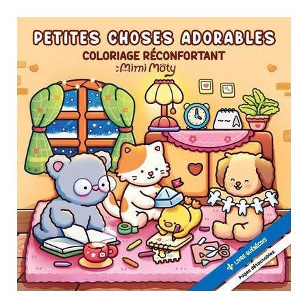 Coloriage réconfortant : Petites choses adorables