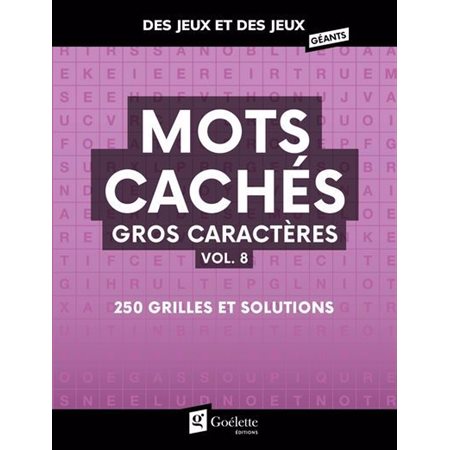 Mots cachés gros caractères #8