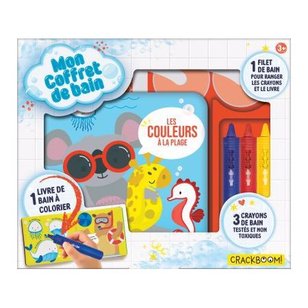 Mon coffret de bain : Les couleurs à la plage