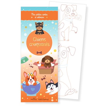 Mes petites cartes à colorier : Chiens craquants