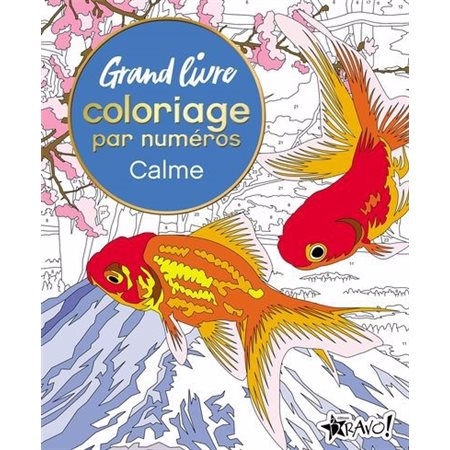 Grand livre de coloriage par numéros : Calme