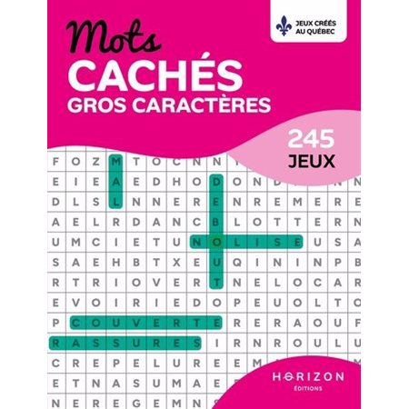 Mots cachés - Gros caractère