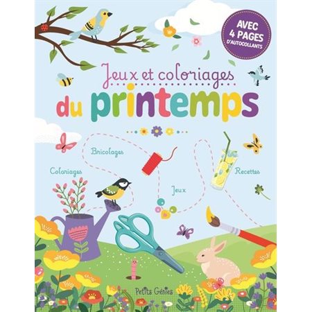 Jeux et coloriages du printemps