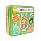 Boite de gommettes métal : Pâques