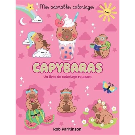 Mes adorables coloriages : Capybaras