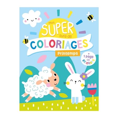 Mon super livre de coloriage : Printemps