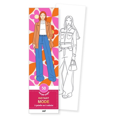 50 marque-pages à peindre ou à colorier : Instant mode