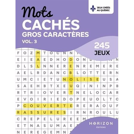 Mots cachés gros caractères #3