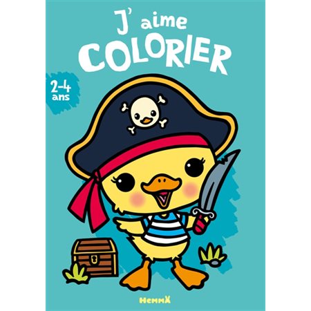 J'aime colorier (2-4 ans) : Canard pirate