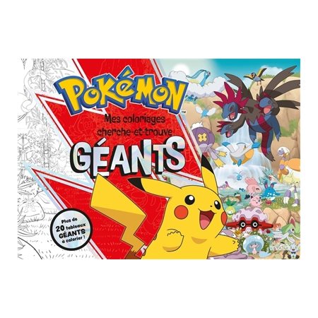Pokémon : Mes coloriages cherche-et-trouve géants