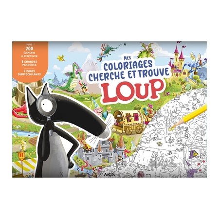 Mes coloriages cherche & trouve loup