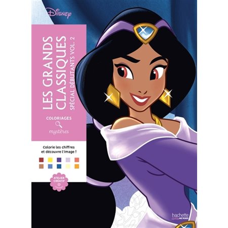 Coloriages mystères Disney : Les grands classiques spécial débutants #2