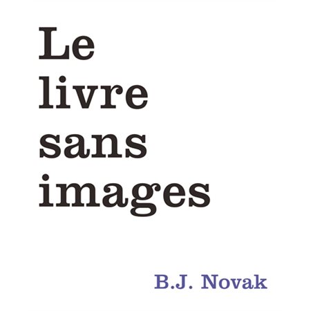 Le livre sans images